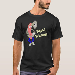 Tuba som leker T-tröja för musikbandWeeniemörk T-shirt
