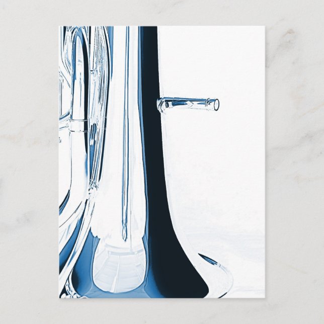 Tuba Souphone Postcard för Band Musician Vykort (Framsida)