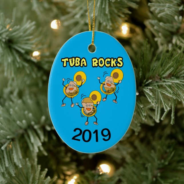 Tuba Sten Julgransprydnad Keramik (Träd)