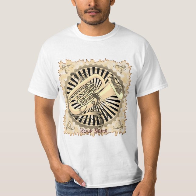 Tuba Swirls t- shirt T (Framsida)
