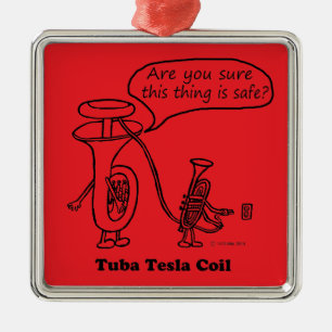Tuba Tesla Coil Julgransprydnad Metall