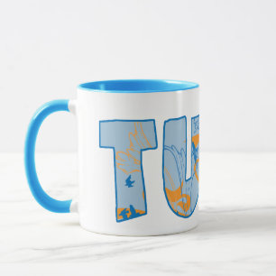 Tuba Text Mönster Abstrakt Art Music Gift Mugg
