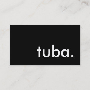 tuba. visitkort