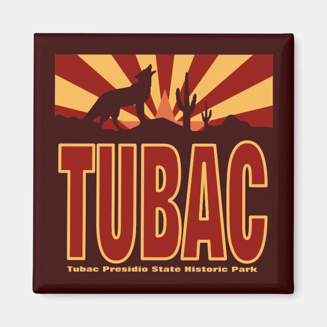 Tubac Presidio Park magnet (Framsidan)
