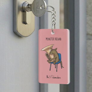 Tubacabra Tuba Spelare Chupacabra Ordlek Konstverk