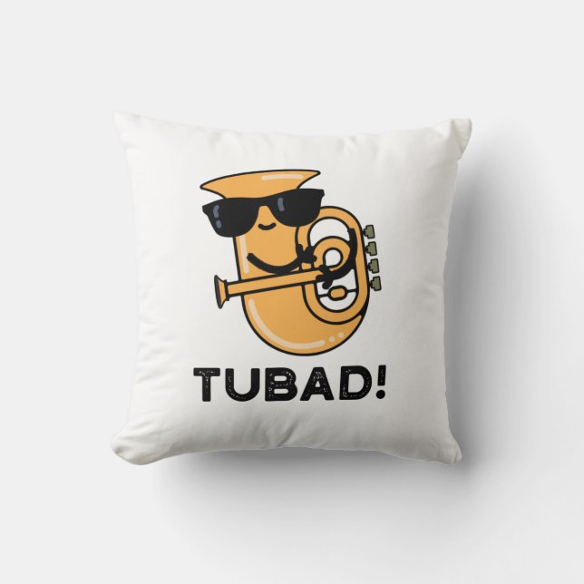 Tubad Funny Music Tuba Pun Kudde (Framsida)