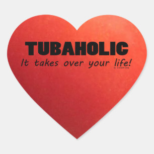 Tubahocker Life Heart Sticker Hjärtformat Klistermärke