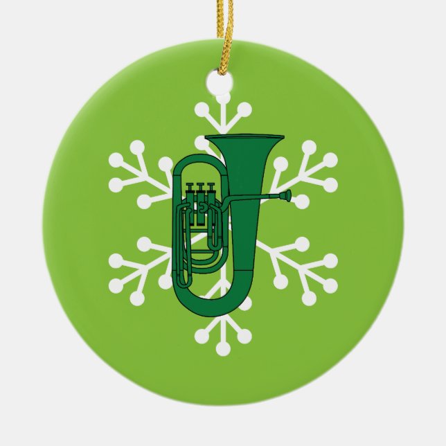 Tubajulprydnad Julgransprydnad Keramik (Framsidan)