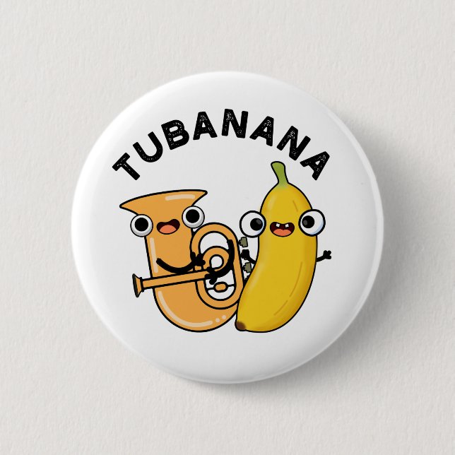 Tubanana Funny Tuba Banana Pun Knapp (Framsida)