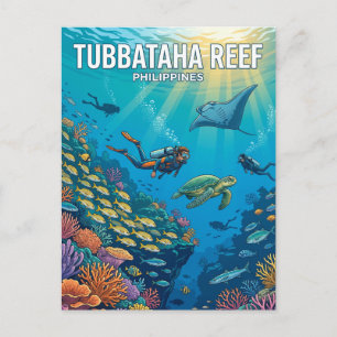 Tubbataha Reefs naturpark Filippinerna Vykort