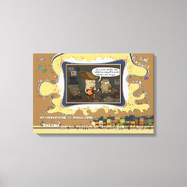 Tuberdour | Musikalisk ordlek humor 24x16 Canvastryck