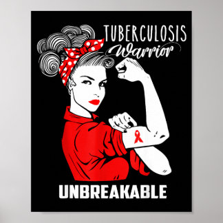 Tuberkulos Krigare Osönderbrytbar Tröja Medvetenhe Poster