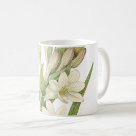 Tuberos (Tuberosa sp.) från Redouté Kaffemugg