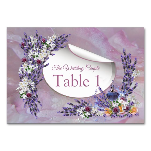 Tuberose & Lavender Blooms Bordsnummer (Framsidan)