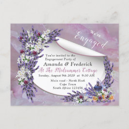 Tuberose & Lavender Blooms Inbjudan Vykort