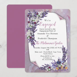 Tuberose & Lavender Blooms Inbjudningar