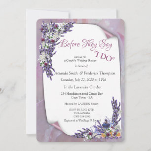 Tuberose & Lavender Blooms Inbjudningar