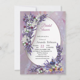 Tuberose & Lavender Blooms Inbjudningar