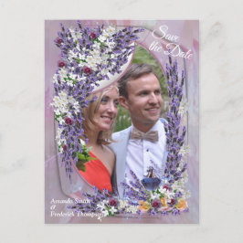 Tuberose & Lavender Blooms Meddelande Vykort