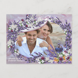 Tuberose & Lavender Blooms Meddelande Vykort