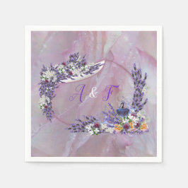 Tuberose & Lavender Blooms Pappersservett