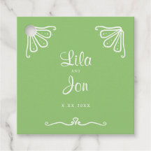 Tuberose Personlig Wedor Favor-Märkre