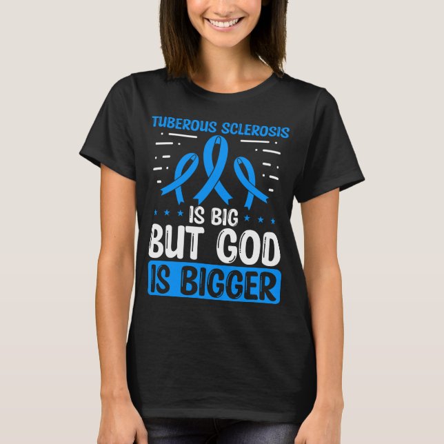 Tuberous Sclerosis Awareness Gud TSC Ribbon T Shirt (Framsida)