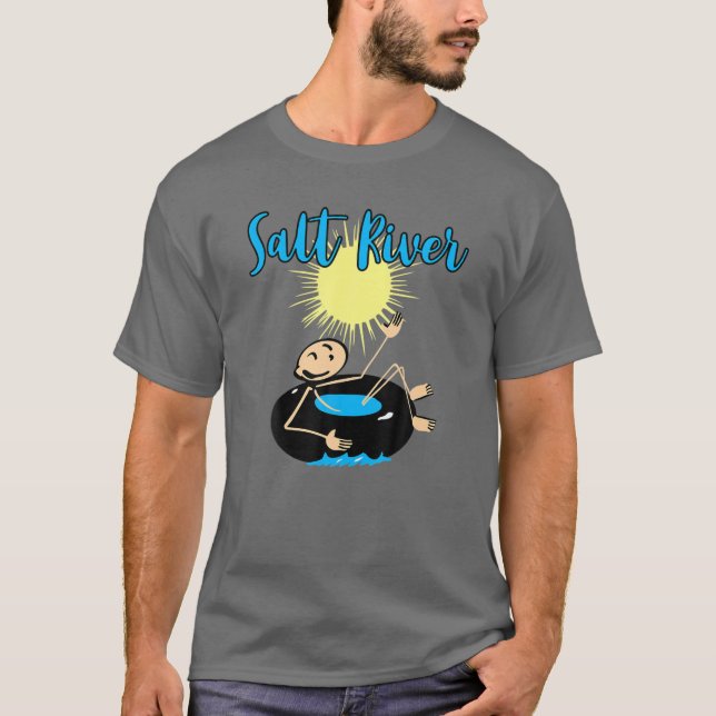 Tubing på Saltfloden T Shirt (Framsida)