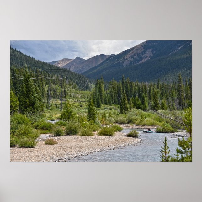 Tubing på Snake River, Colorado Poster (Framsidan)