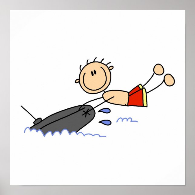 Tubing Stick figur Poster (Framsidan)