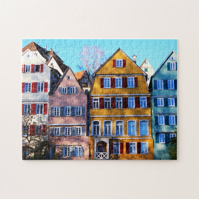 Tübingen Tyskland. Jigszle Puzzle Pussel (Horisontell)
