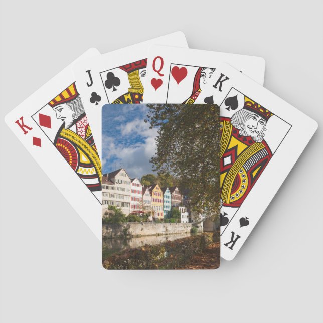 Tübingens gamla stad byggnader casinokort (Baksidan)