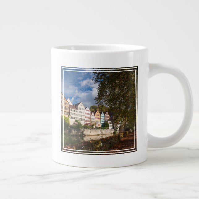 Tübingens gamla stad byggnader jumbo mugg (Höger)