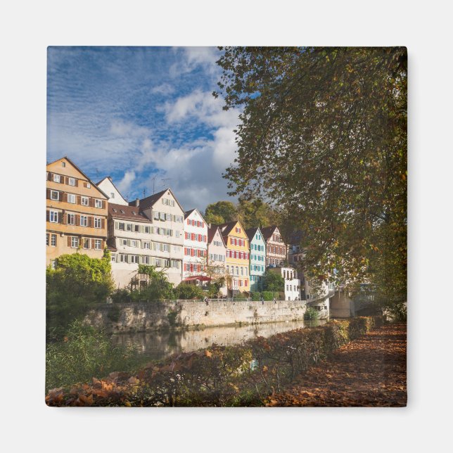 Tübingens gamla stad byggnader magnet (Framsidan)