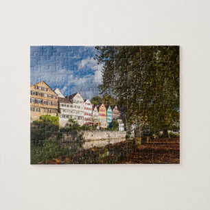 Tübingens gamla stad byggnader pussel