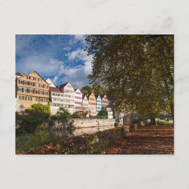 Tübingens gamla stad byggnader vykort (Framsida)