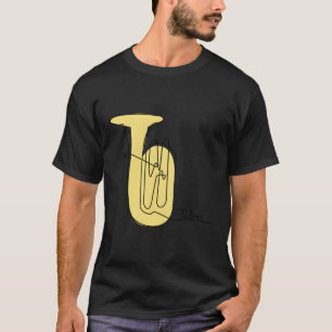 Tubist Brass Music One Line Tuba T Shirt