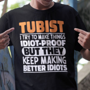 Tubist jag försöker göra Sak Roliga meningar musik T Shirt