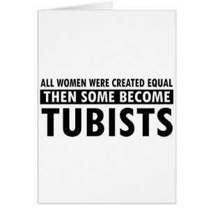 Tubist musikdesigner hälsningskort