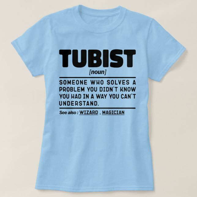 Tubist Noun Symphony Creator Sarkastic Tuba Älskar T Shirt (Design framsida)