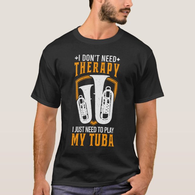 Tubist Tuba Player Gift T Shirt (Framsida)