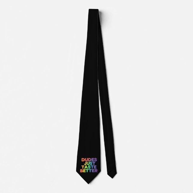 Tubtarna Smakar Bara Bättre Regnbåge Hbtq-pr Pride Slips (Framsida)