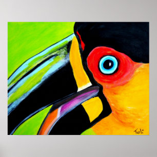 Tucan Closeup Poster