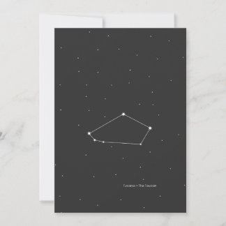 Tucana, "Toucan" Constellation Julkort