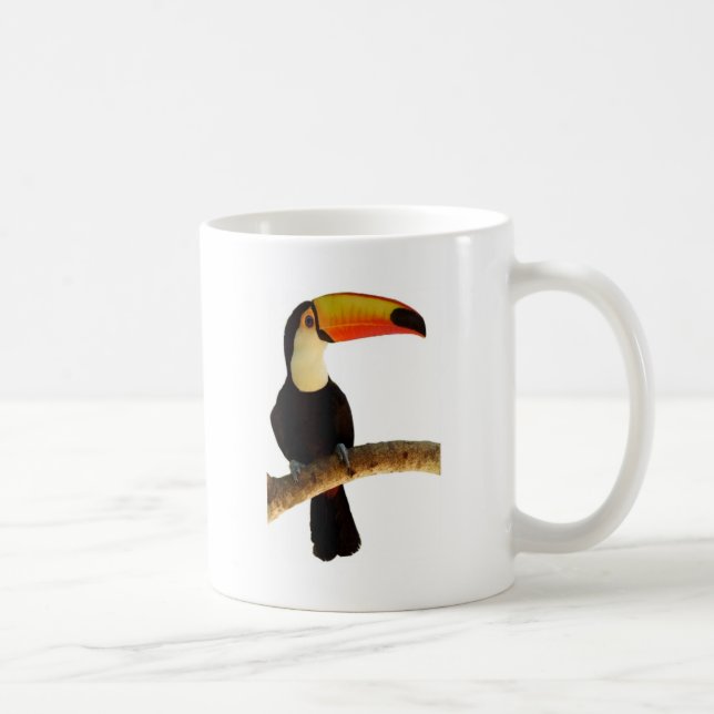 tucano passaro exótico da fauna brasileira kaffemugg (Höger)