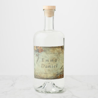 Tuckborough Whiskey Bröllop Spritflaskor Etikett