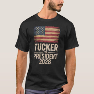 Tucker Carlson 2028 Politisk President T Shirt