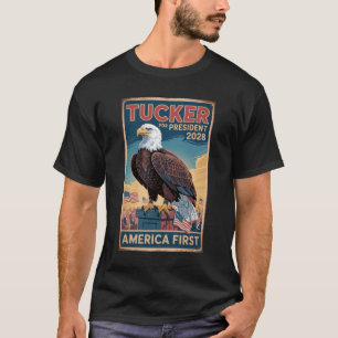 Tucker Carlson 2028 Valrörelse Konservativt Rally T Shirt