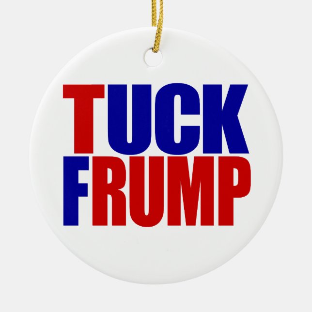 "TUCKFRUMP ", JULGRANSPRYDNAD KERAMIK (Framsidan)