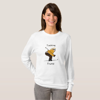 Tucking Frumpkvinna av T-tröja för långärmad Tee Shirt